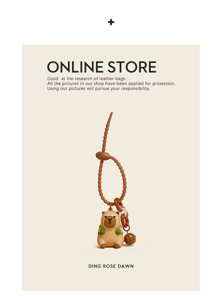 HAVEROSE Ugly Cute Capybara Bag Pendant