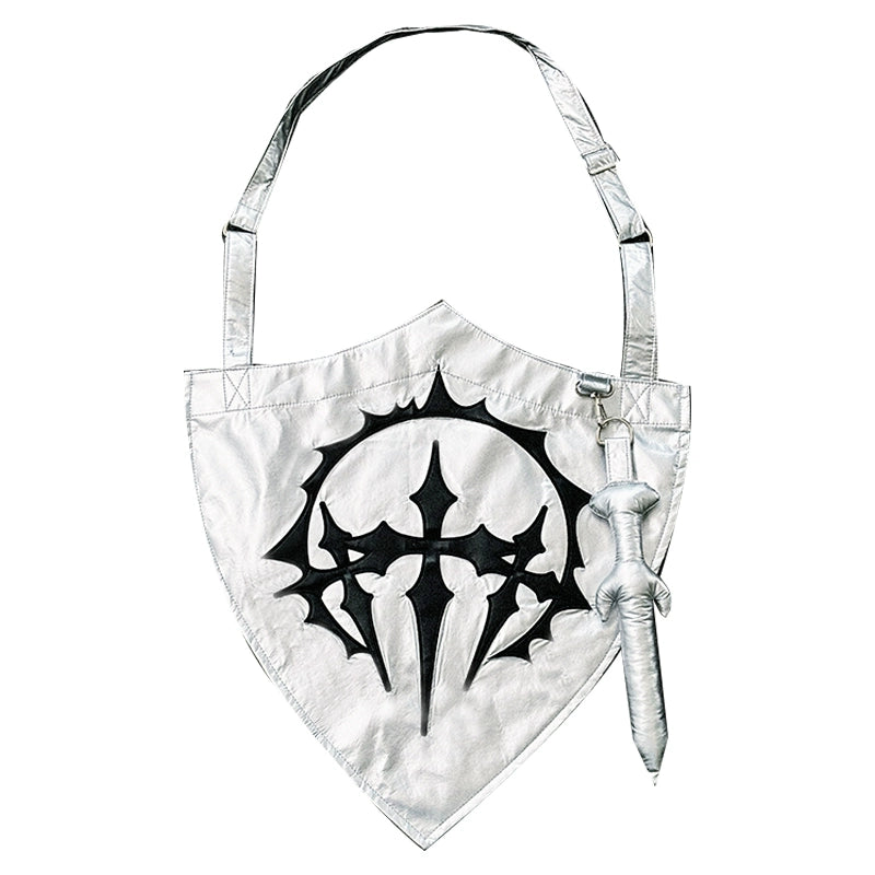 PAIKI Embroidered Versatile Denim Tote Bag