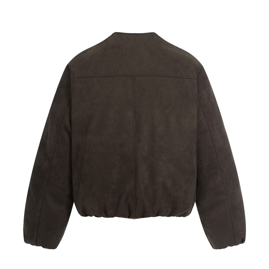 11KN Retro Fur Collar Anti-wrinkle Thermal Jacket