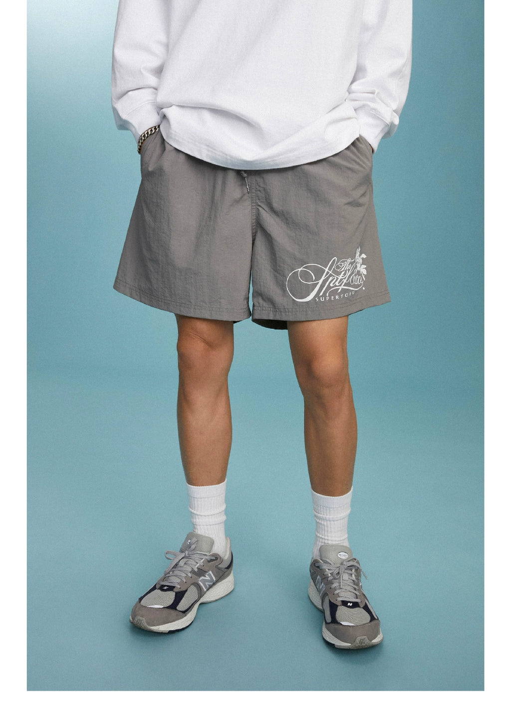 SUPERTOFU Retro Rose-shaped Sports Shorts