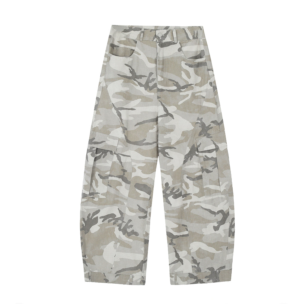 BLACKLISTS Vintage Multi-pocket Camouflage Scimitar Cargo Pants