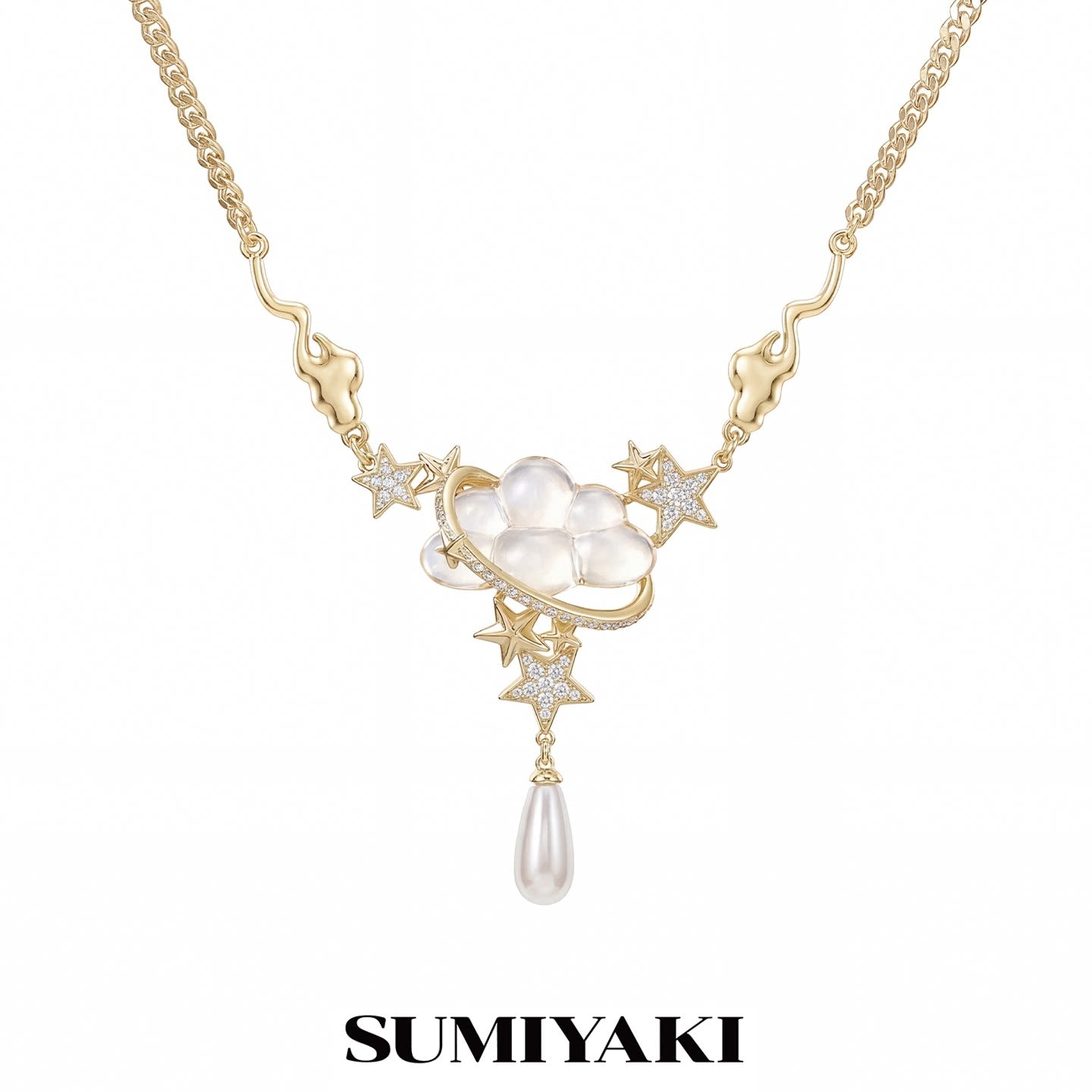 SUMIYAKI Niche Full of Diamond Star Necklace