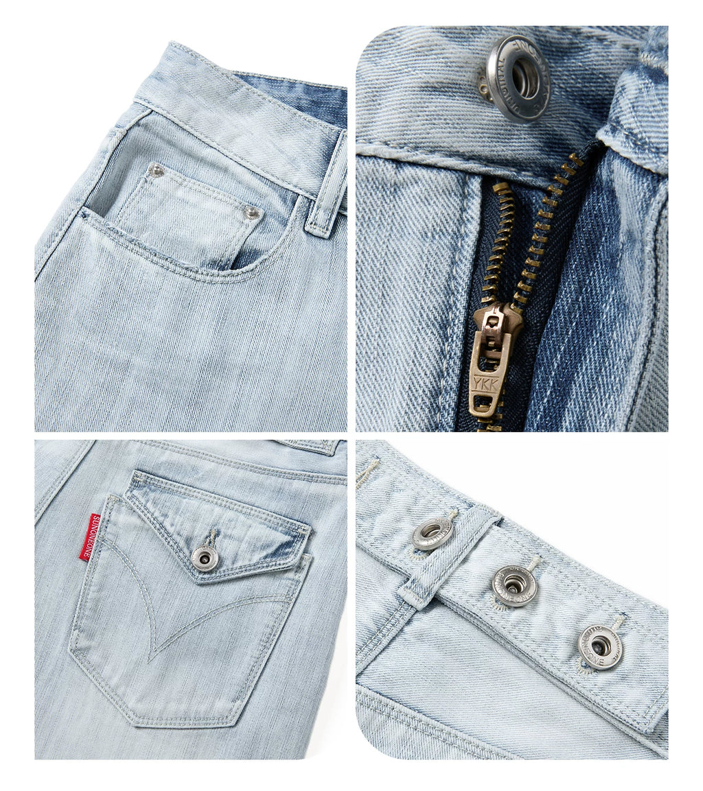 SUNONEONE Straight Versatile Jeans