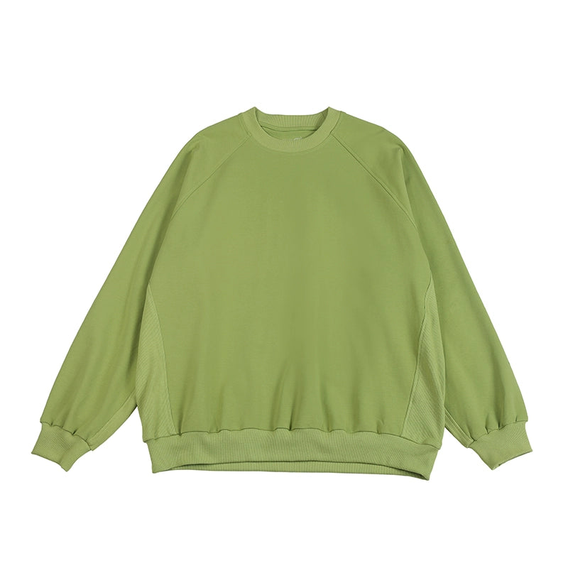 NOEARS Japanese Retro Threaded Splicing Long Sleeve