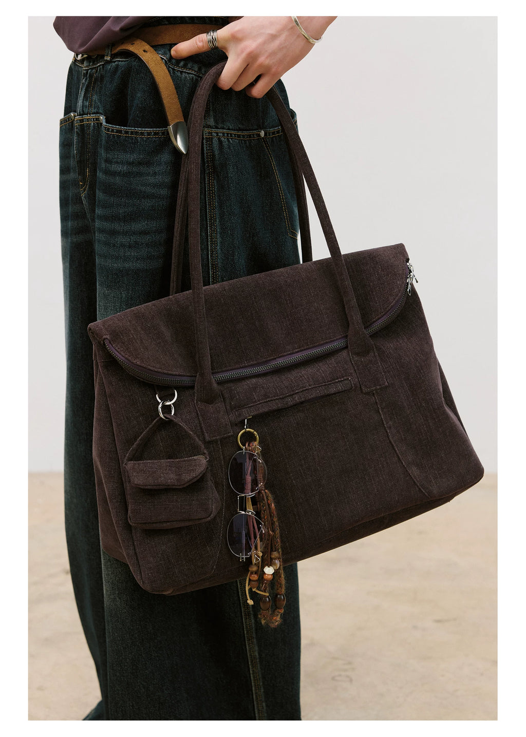 LR MADE Large Capacity Shoulder Handbag