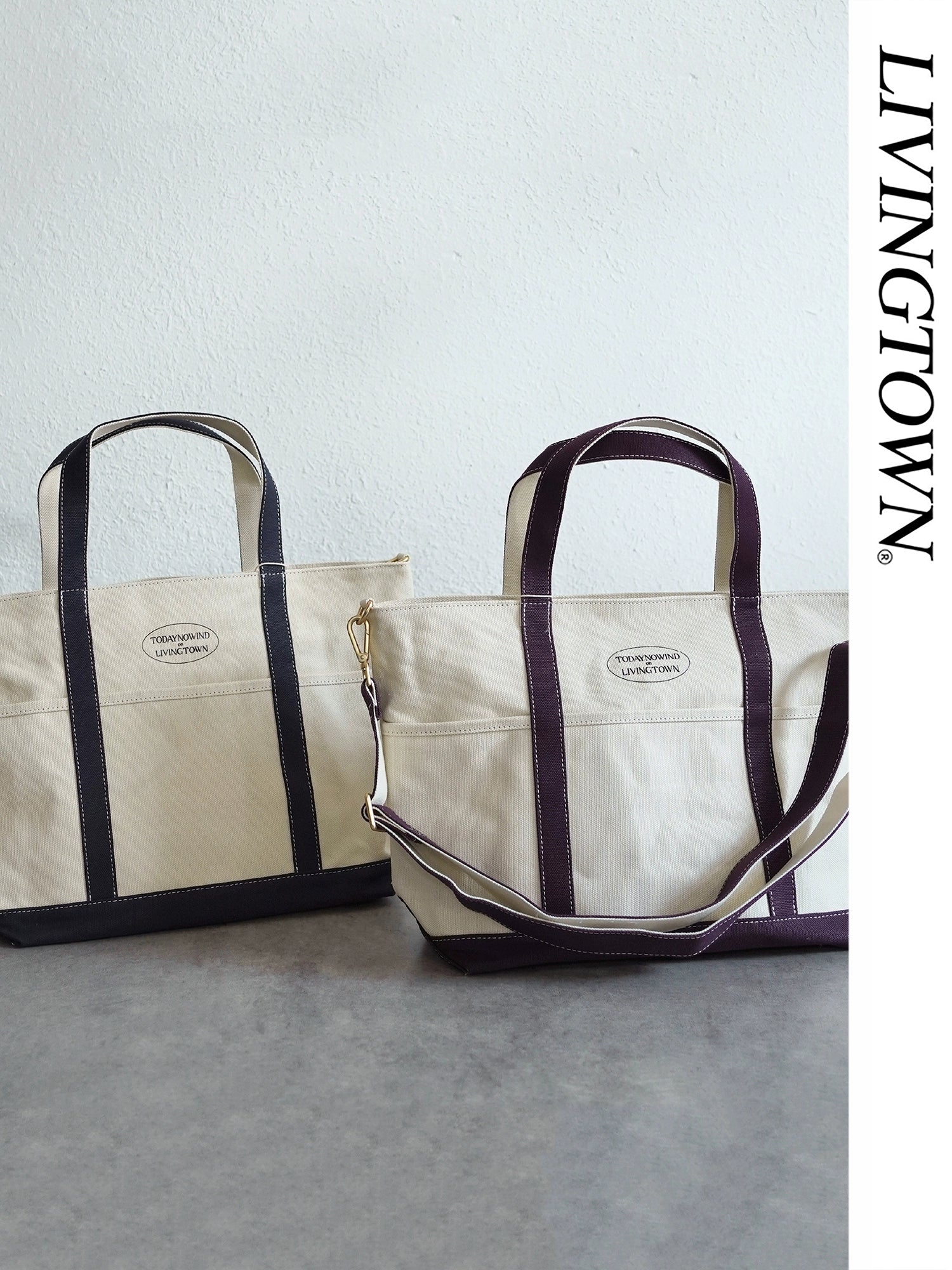 LIVINGTOWN Color Matching Plus Hard Canvas Messenger Bag