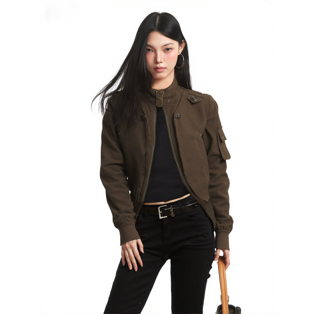 RHNDE Vintage Irregular Loose Short Jacket