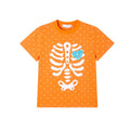 EAHO Skull Polka Dot Print Round Neck Tee