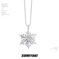 SUMIYAKI Simple Versatile Snowflake Clavicle Chain