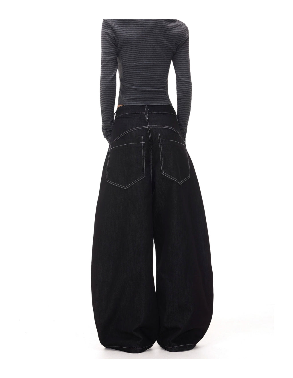 BTSG Profile Scimitar Wide-leg Jeans