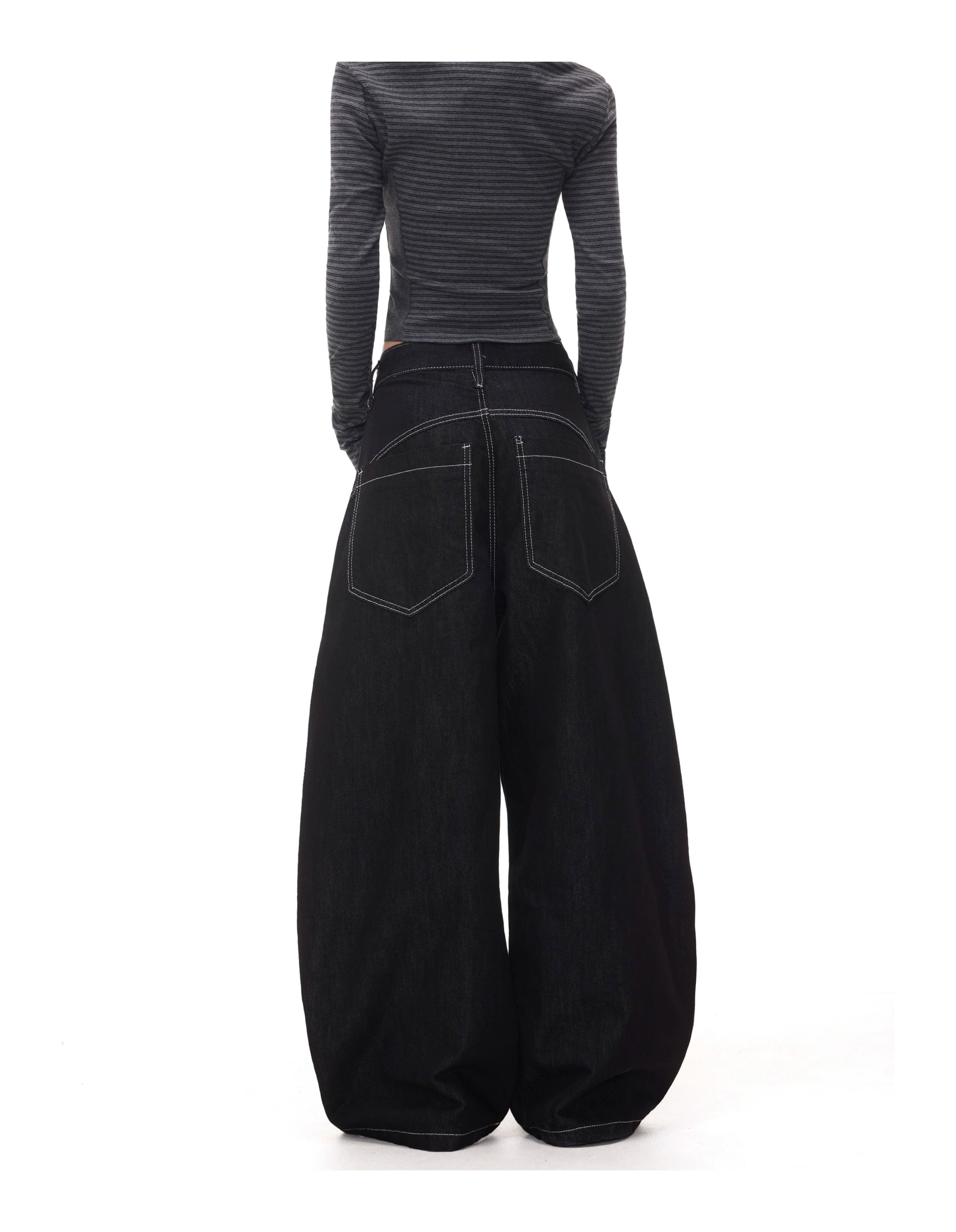 BTSG Profile Scimitar Wide-leg Jeans