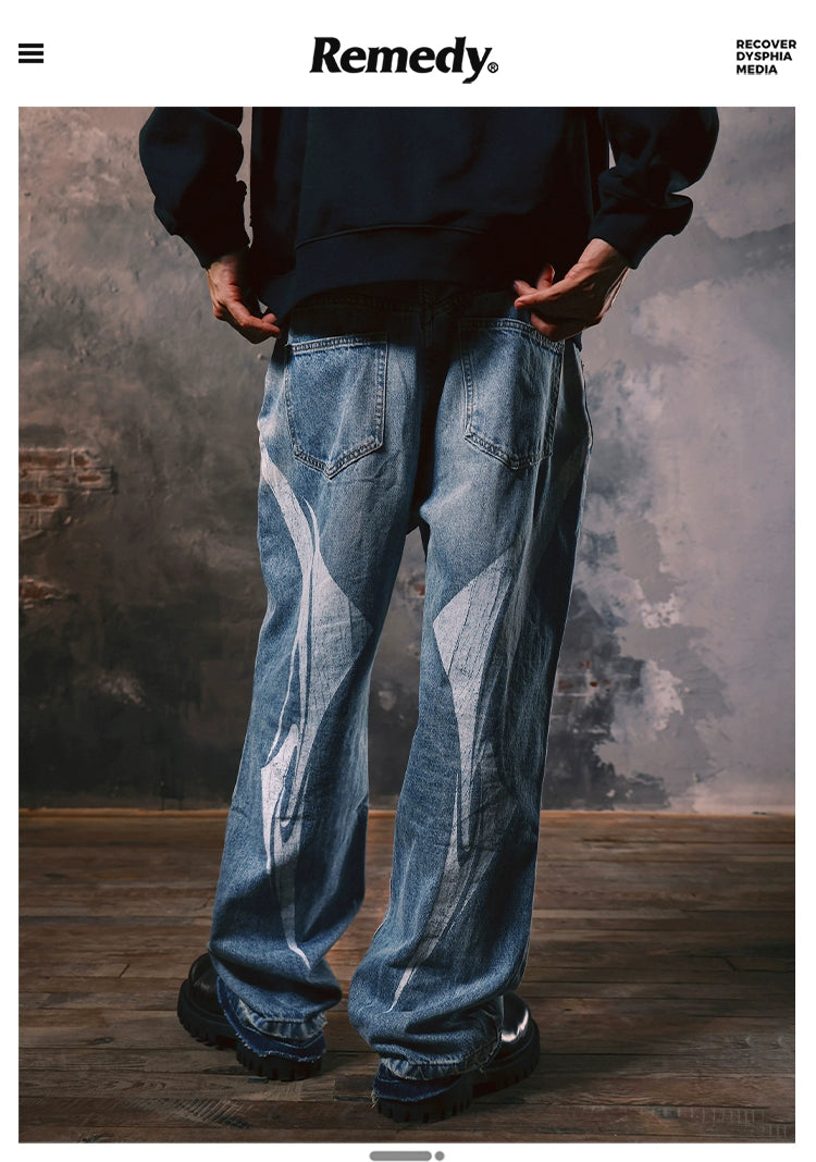 Remedy Trendy Retro Loose Straight Jeans