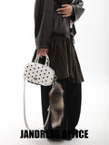 JANDRESS Polka Dot Portable Messenger Bag
