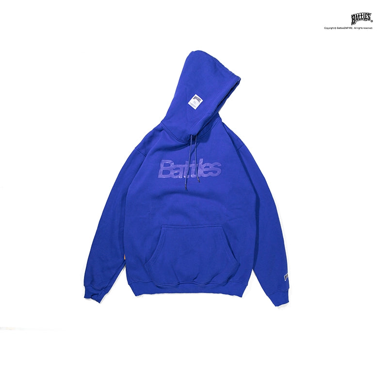 Battles Basic Logo Print Fleece Hoodie