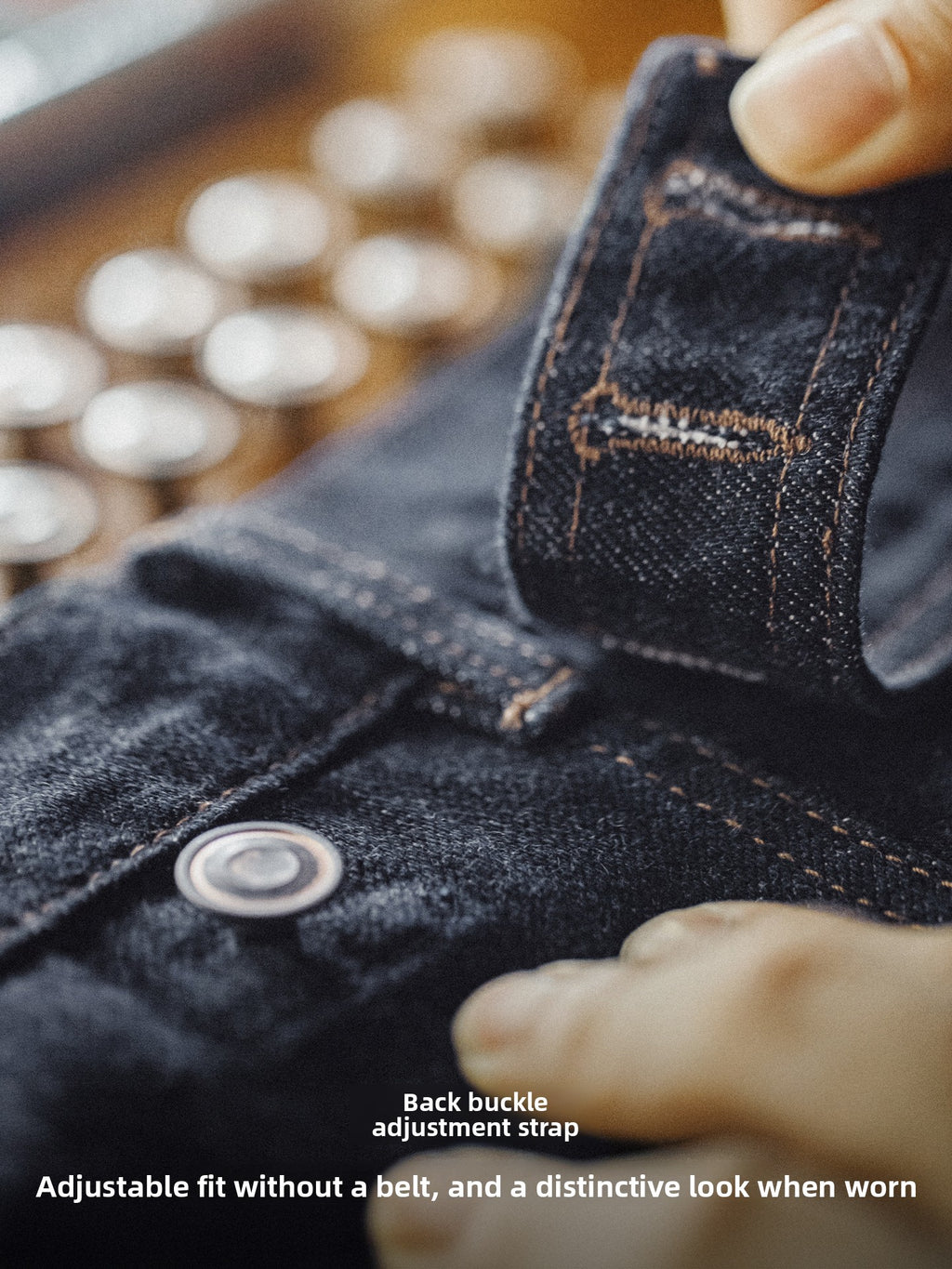 Madden Vintage Bamboo Dark Blue Straight Jeans