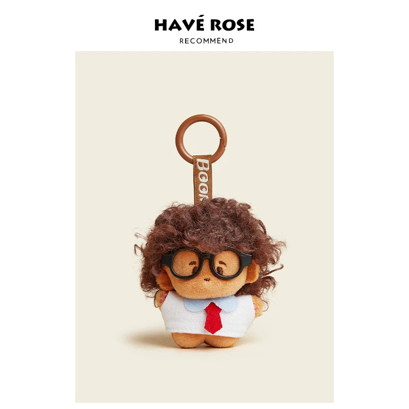 HAVEROSE Fried Glasses Car Keychain Small Pendant