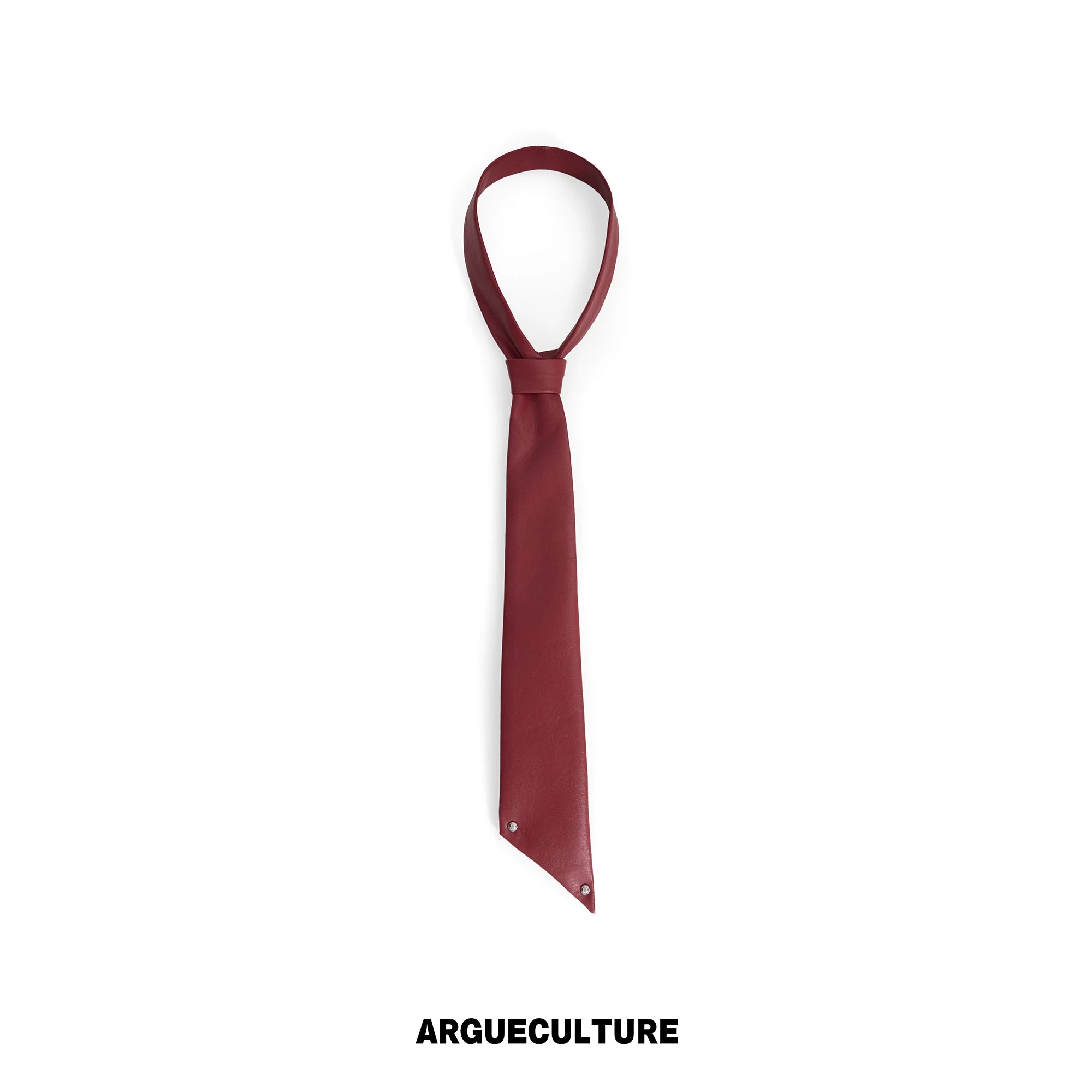 ArguECulturE Irregular Leather Tie
