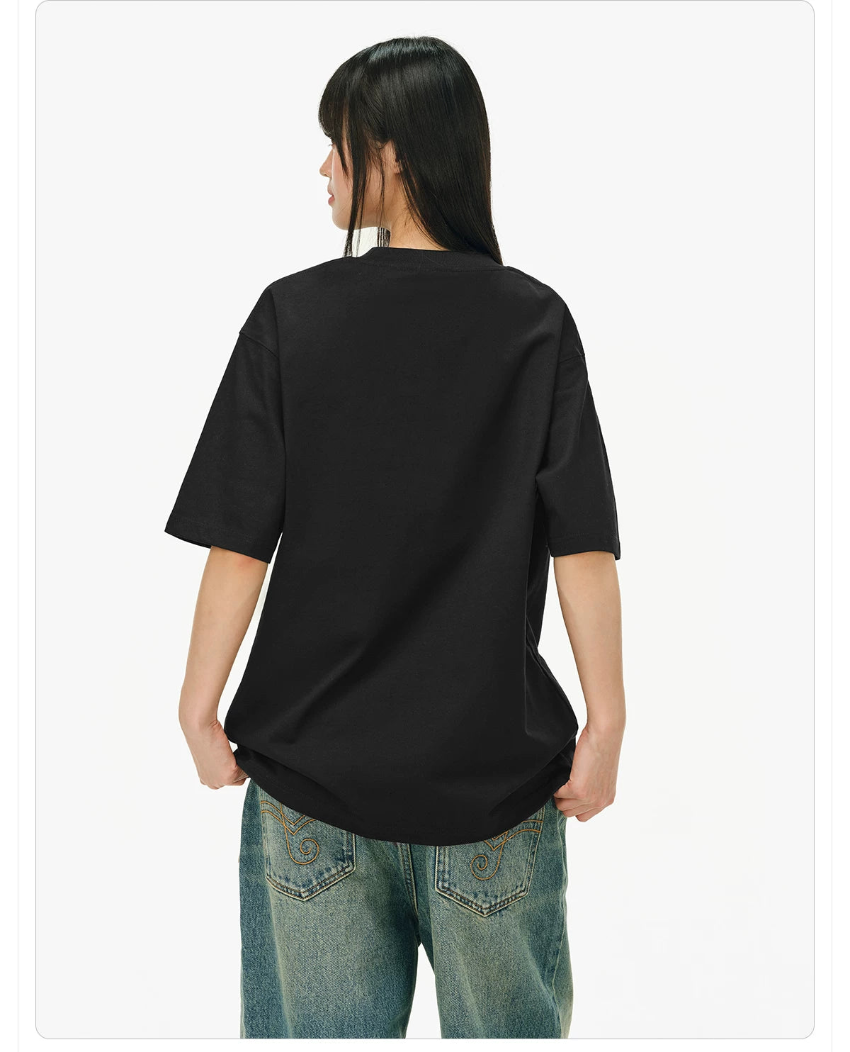 404MOB Leopard Print Three-dimensional Embroidery Tee