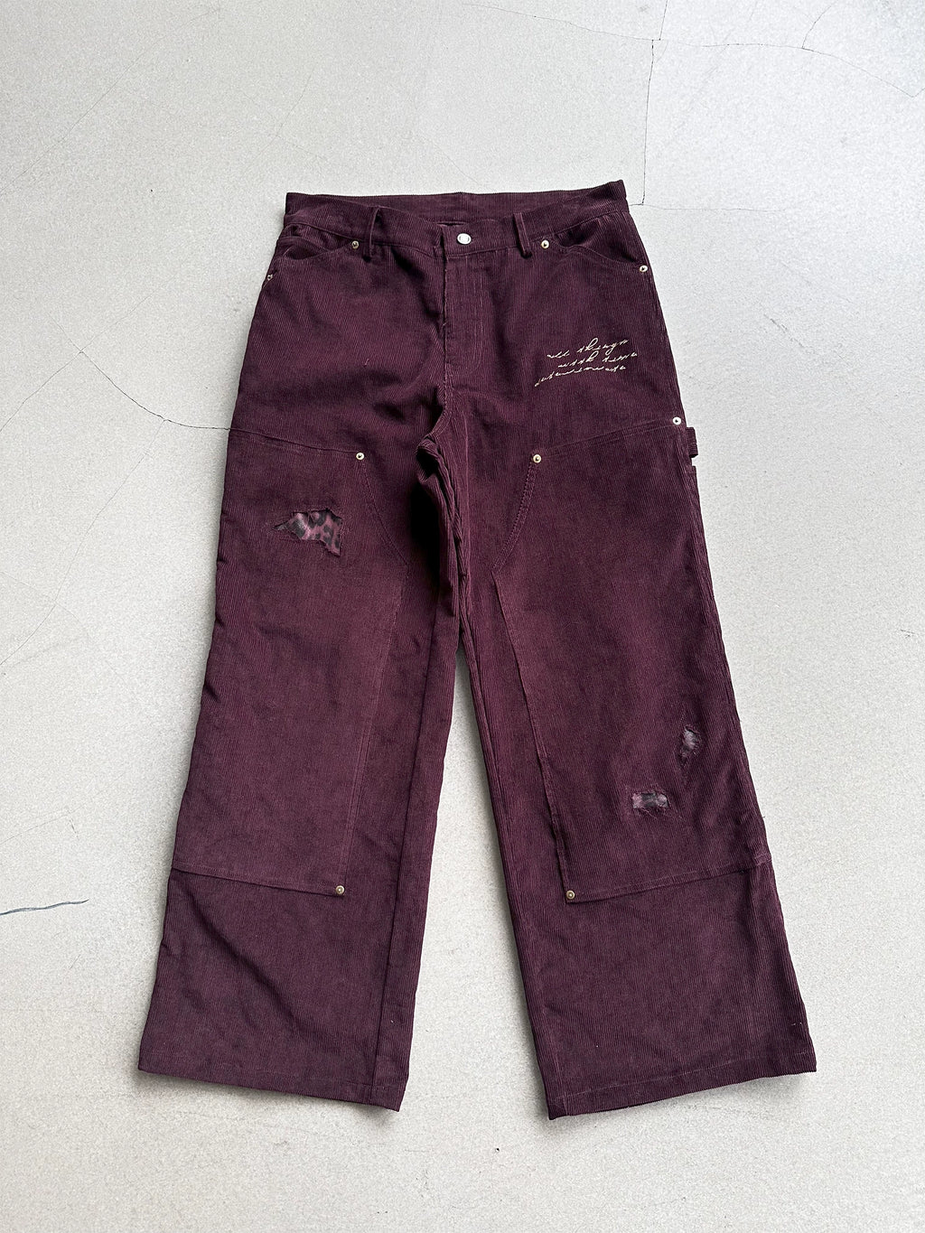 Erole "engraved" Embroidered Leopard Print Vintage Overalls