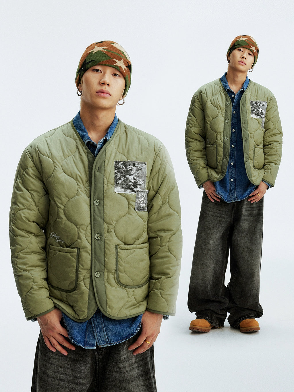 MEDM Make Old Angel Patch Jacket