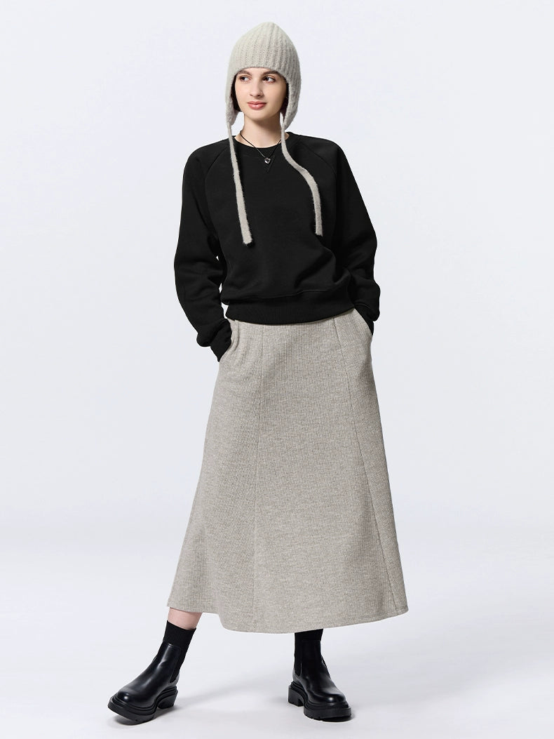 GU Comfortable Soft Temperament Pocket Skirt