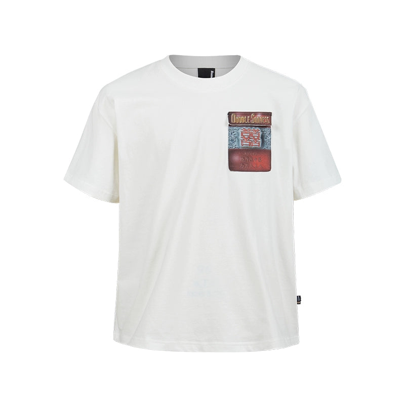 Remedy Spoof Red Double Bitter Belt Cover Loose Tee