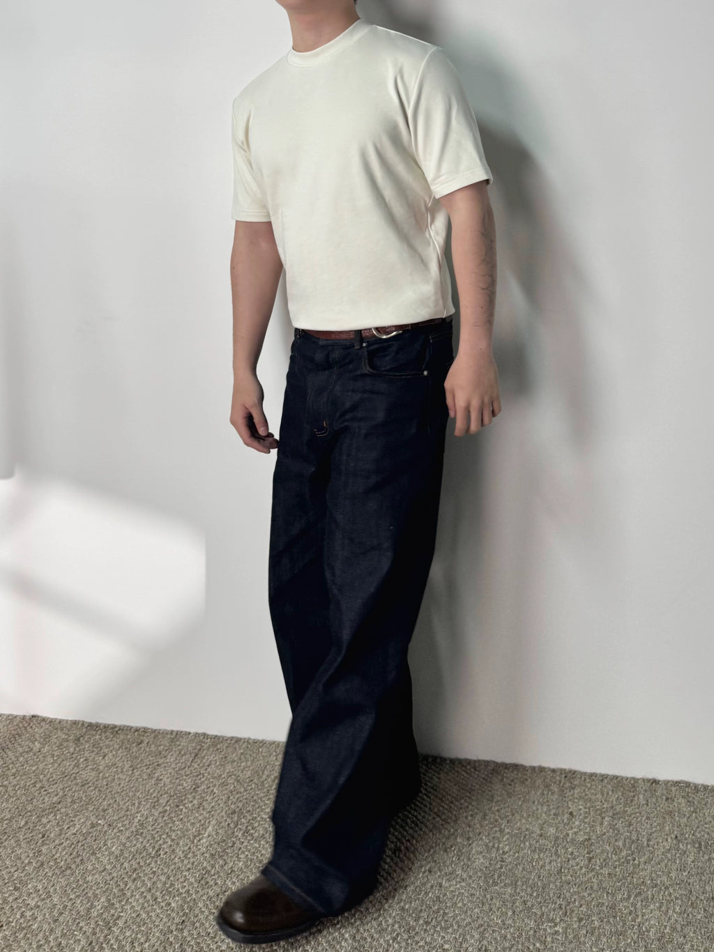 Set for Life Crew Neck Casual Front Shoulder Waist Tee