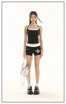 Zero Polka Dot Sling Chest Pad Vest