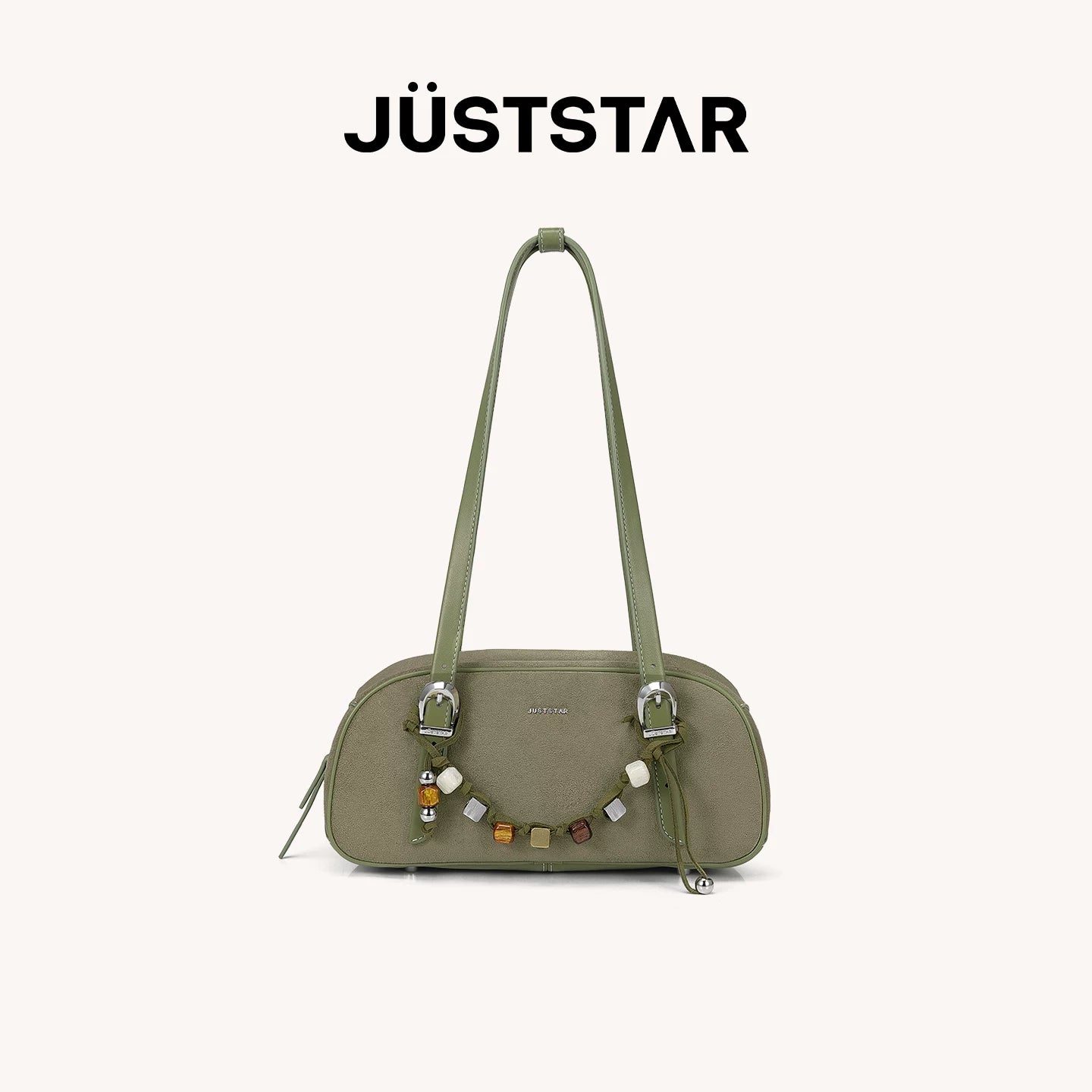 JUST STAR Suede Shoulder Armpit Bag