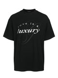 TERRAINCOGNITA Metallic Brushed Lettering Film Printed Loose Tee