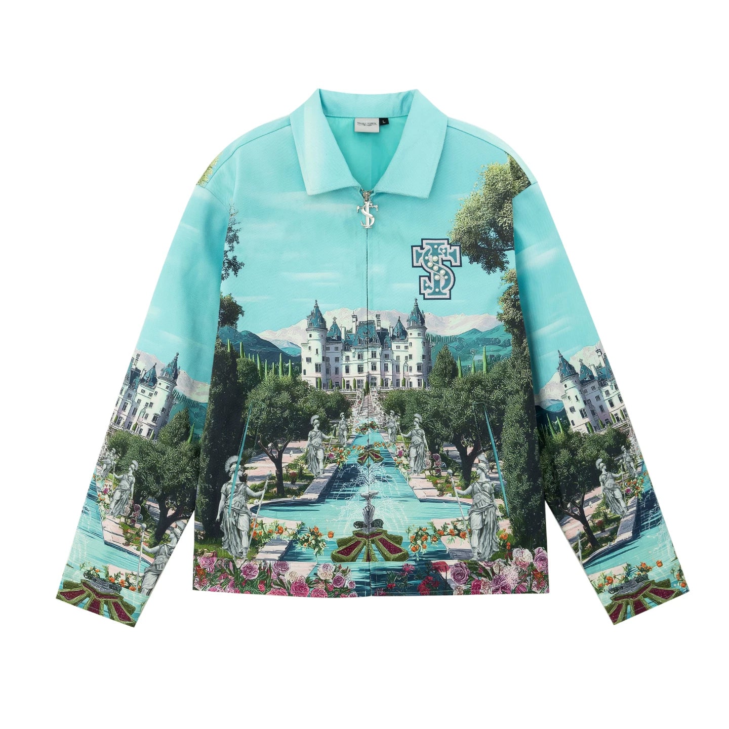 STK Castle Print Loose Coat