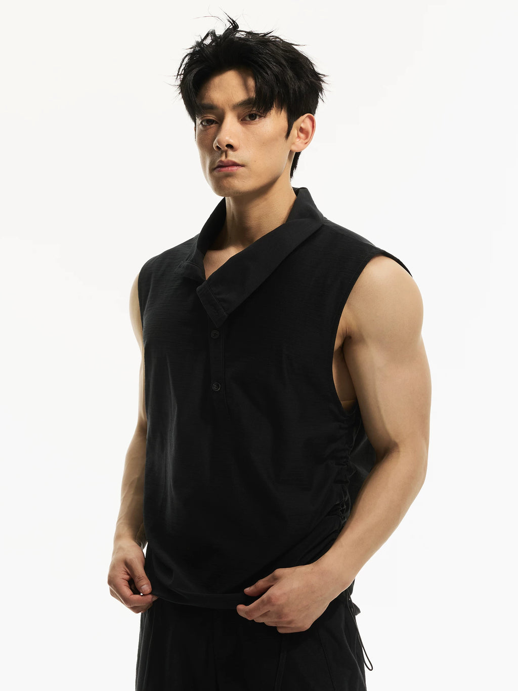 DAY NY Casual Pleated Waist Vest