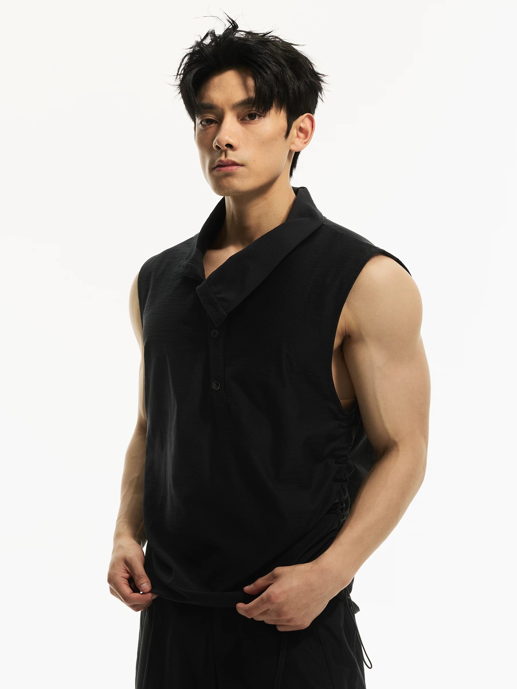 DAY NY Casual Pleated Waist Vest