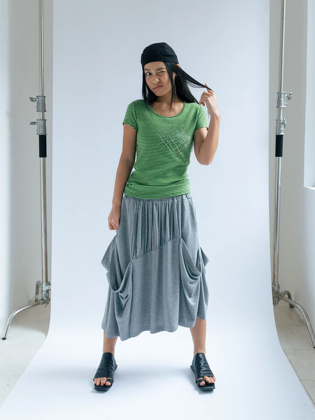 FUNKYFUN Niche Three-dimensional Pleated Skirt
