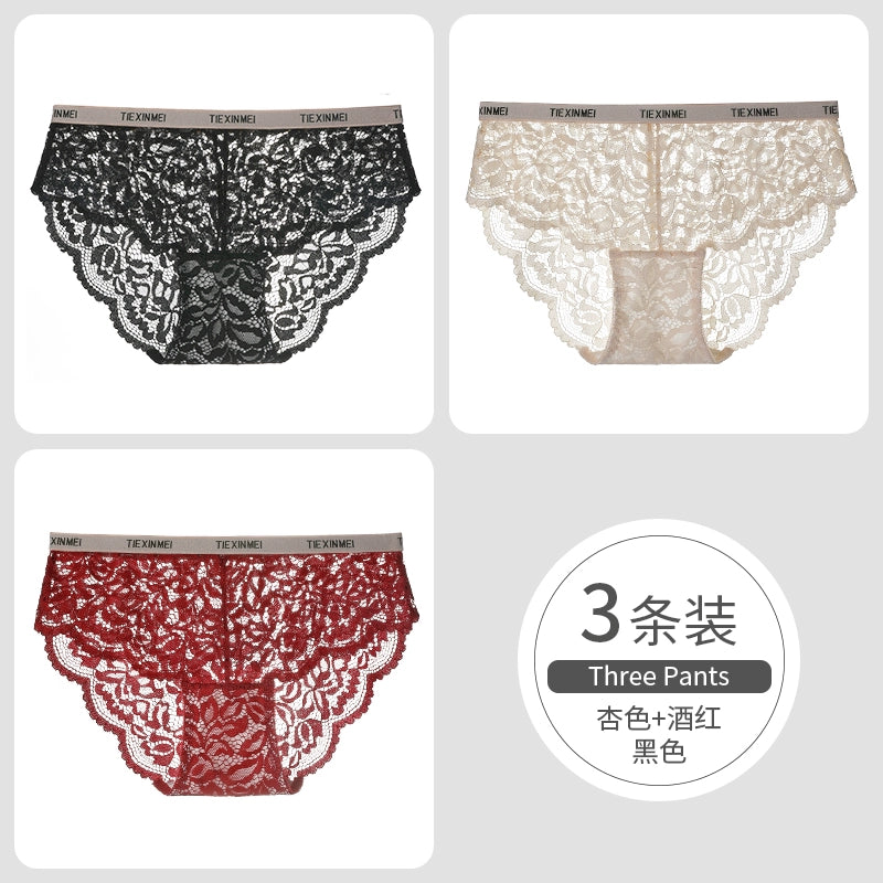 Urban Butterfly Lace Sexy Seamless Briefs