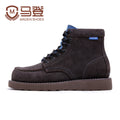 Maden Fur Leather Thick-soled Medium Vintage Martin Boots