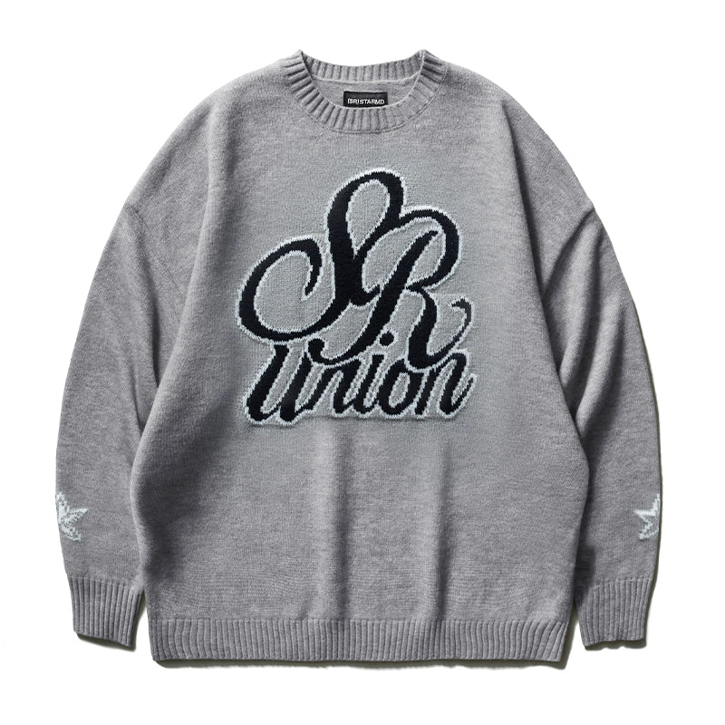STA X RMD SR Double Star Flower Knitted Sweater