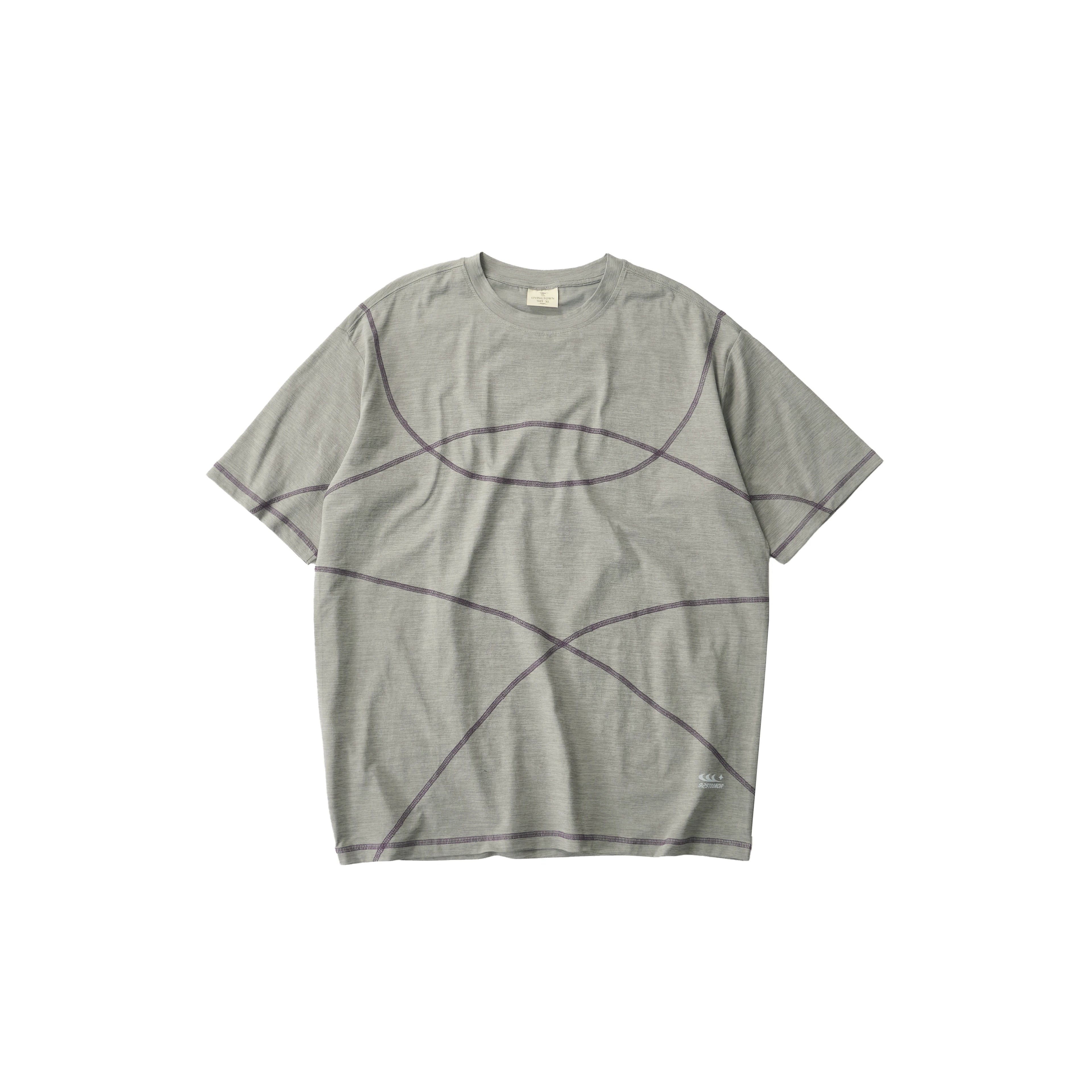 LIVINGTOWN Contrast Color Casual Loose Versatile Tee