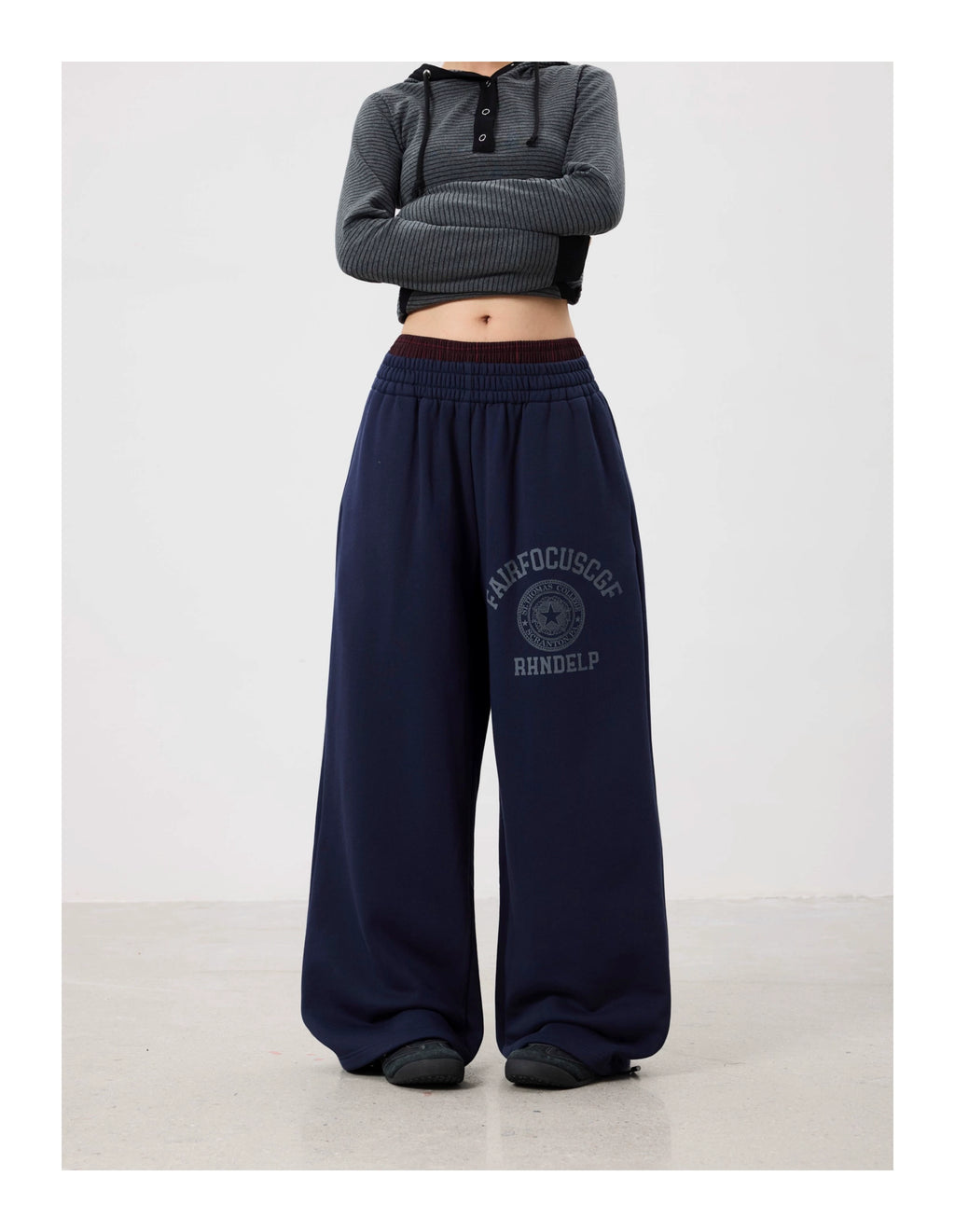 BTSG Vintage Badge Printed Sweatpants