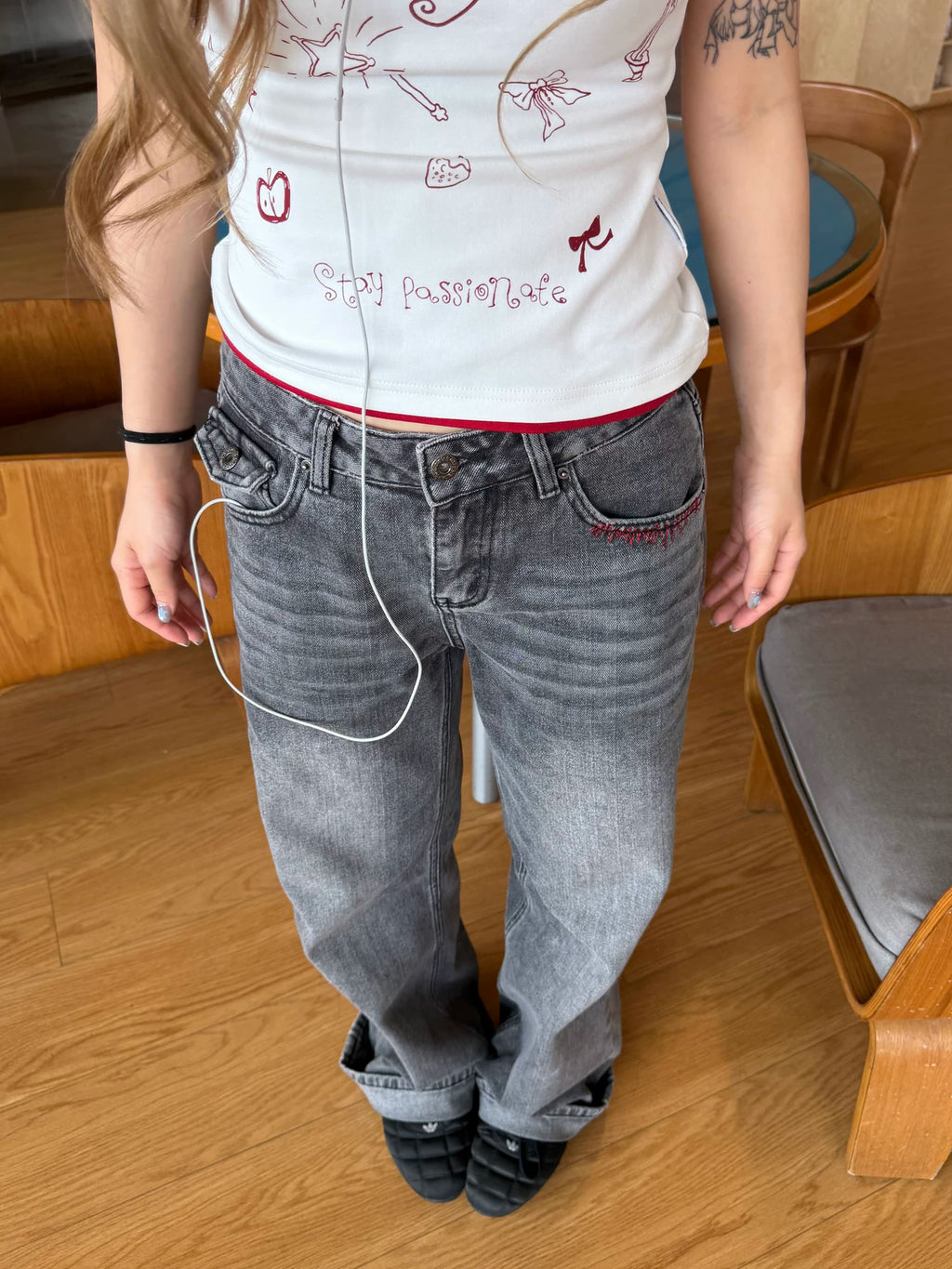 CCYE Straight Old Casual Jeans