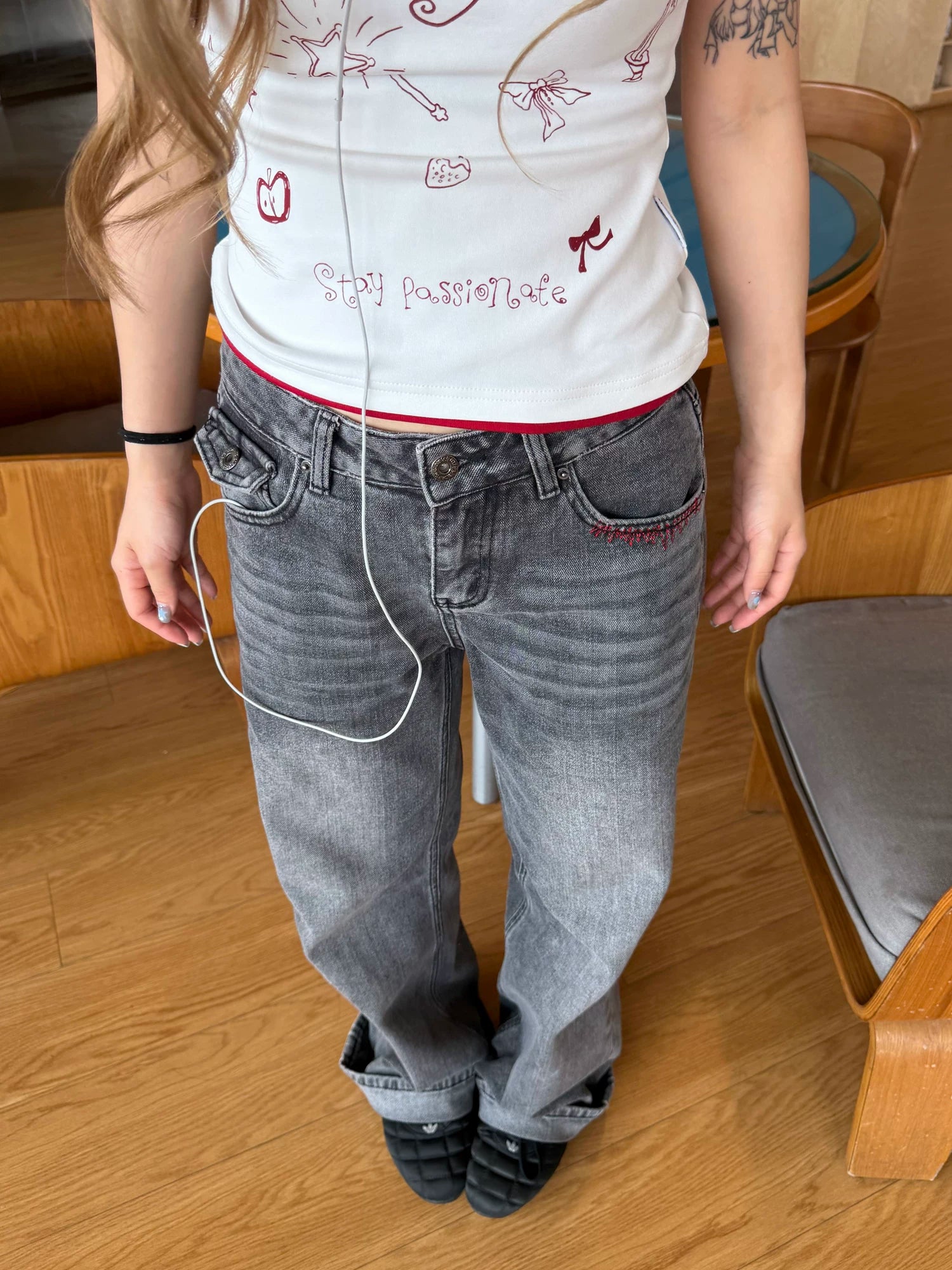 CCYE Straight Old Casual Jeans