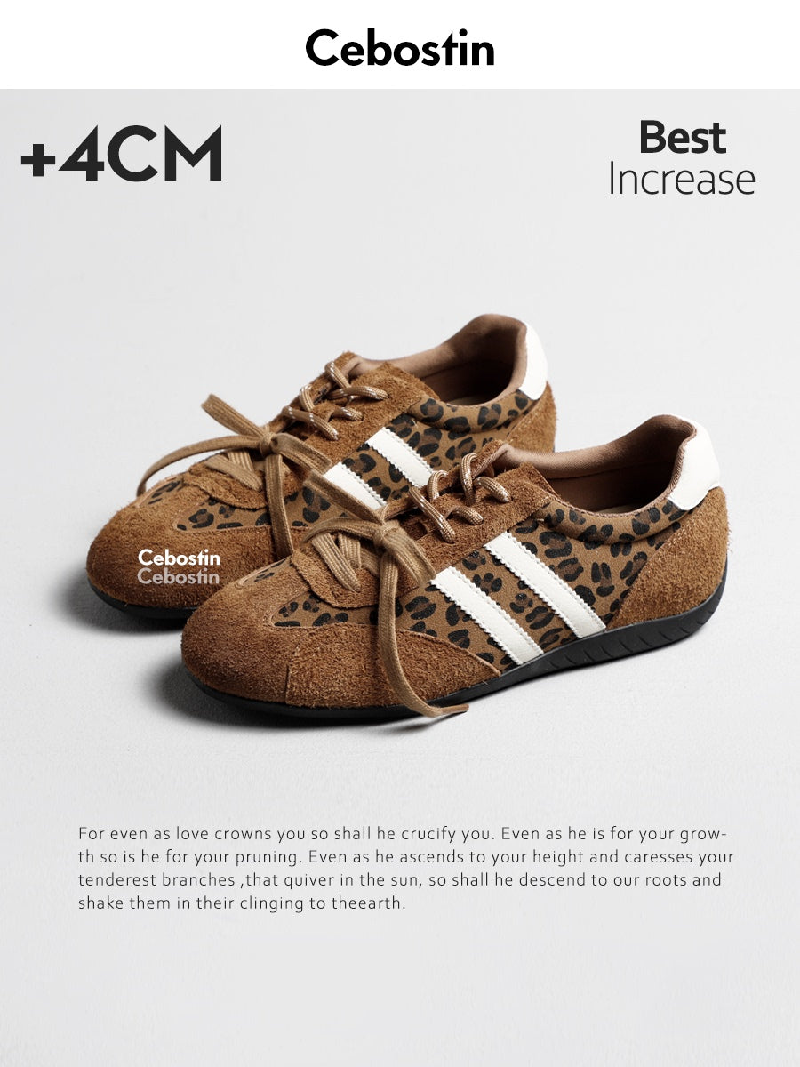 Cebostin Vintage Splicing Inner Heightening Sneakers