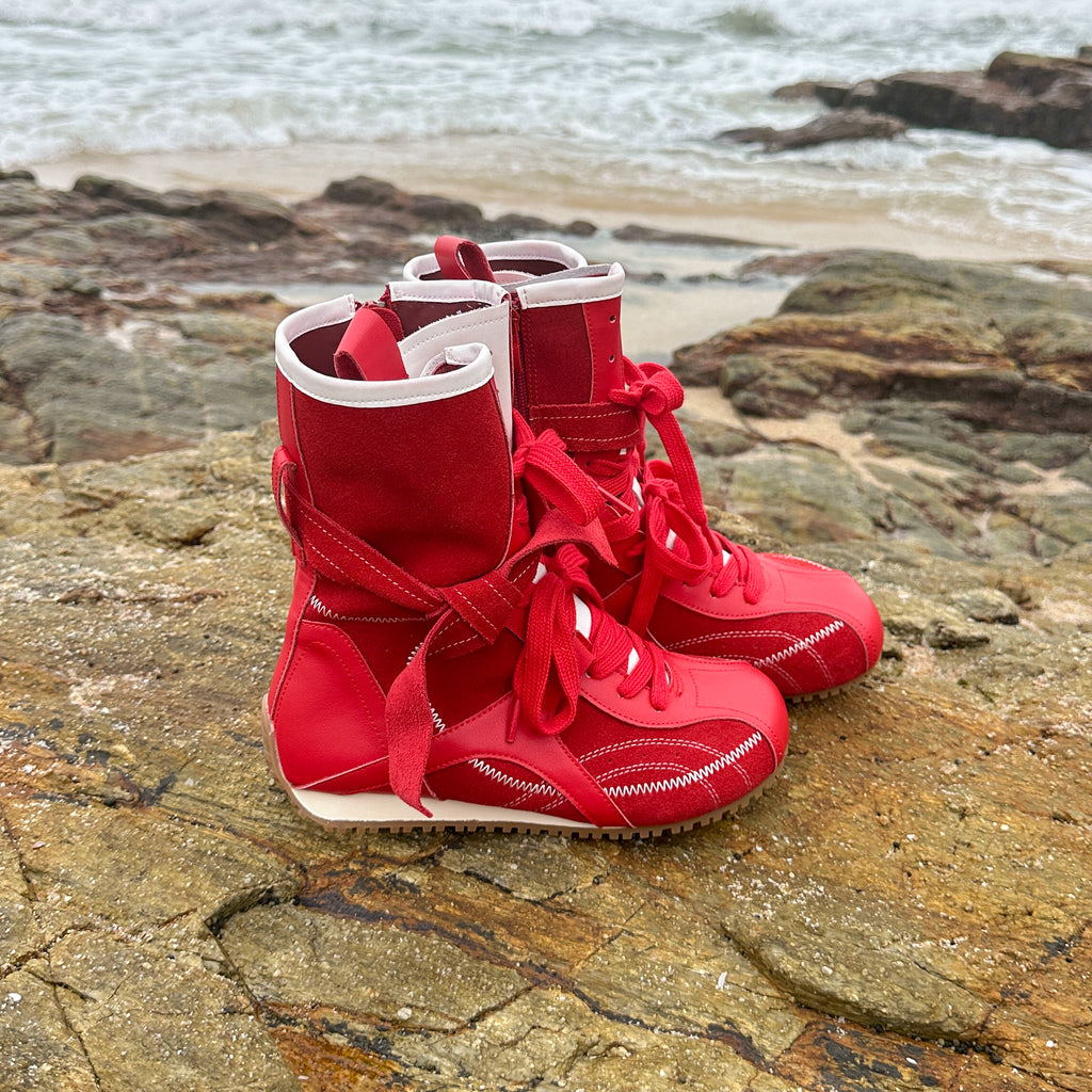 Lidaren Produced Leather British Sport Platform Western Cowboy Boots
