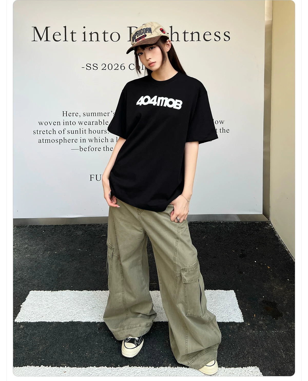 404MOB Simple Loose Versatile Tee