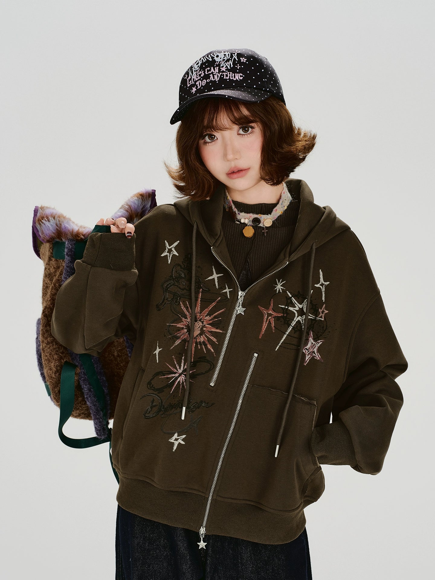 Girlyhalo Pullover Casual Hooded Coat