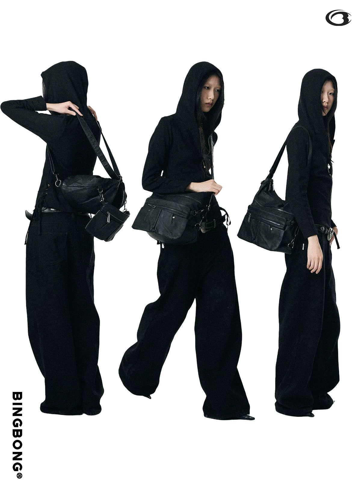BINGBONG Tooling Zipper Messenger Tote Bag