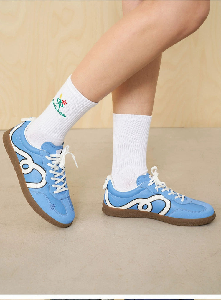 MoodLikeMe Contrast Retro Casual Shoes Board Shoes