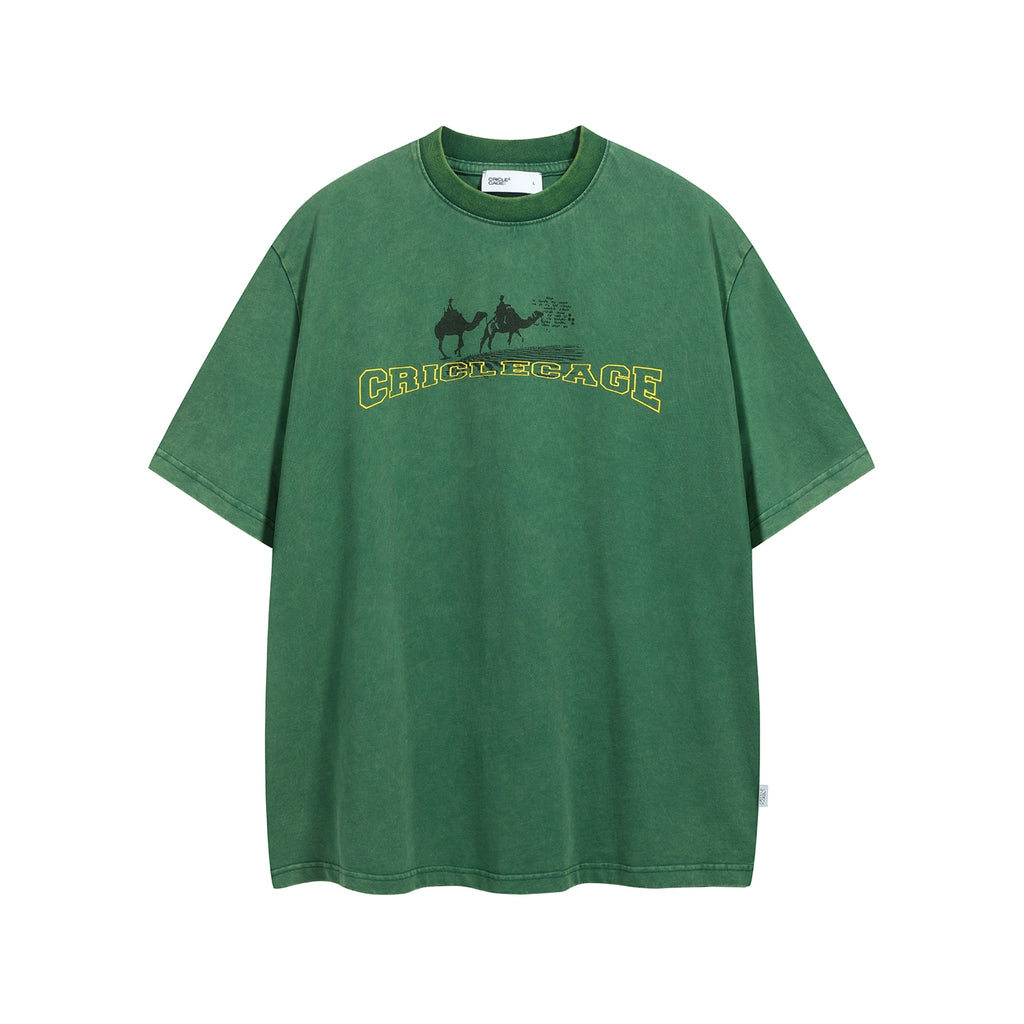 CRICLE CAGE English Alphabet Short and Wide Tee