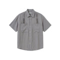 BUTTBILL Vintage Loose Lapel I-pleated Shirt