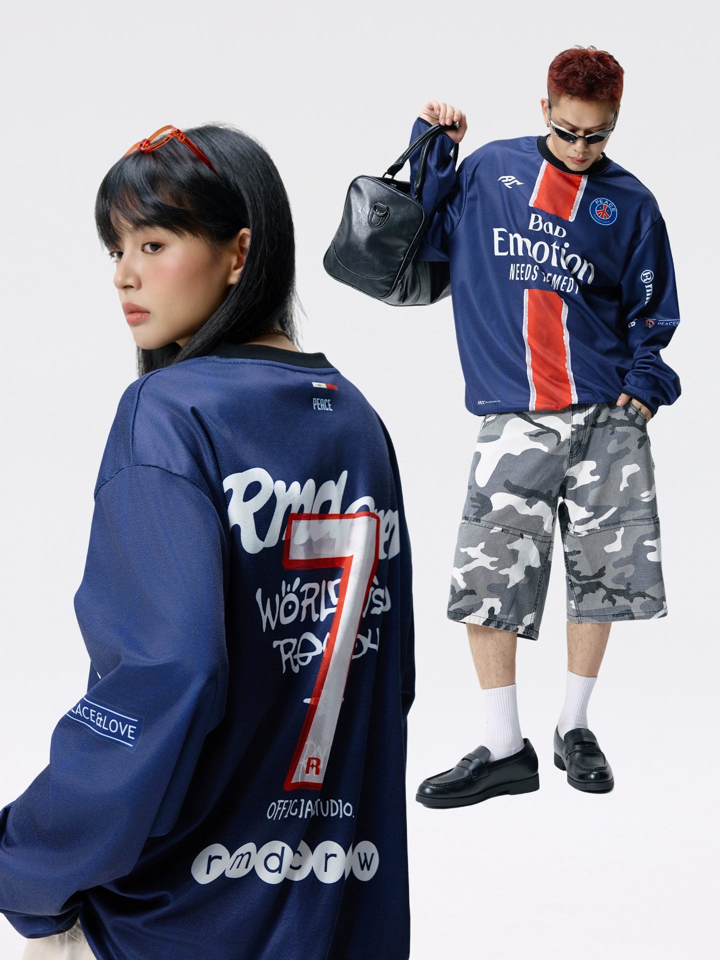 Remedy Vintage Sport Style Loose Long Sleeves